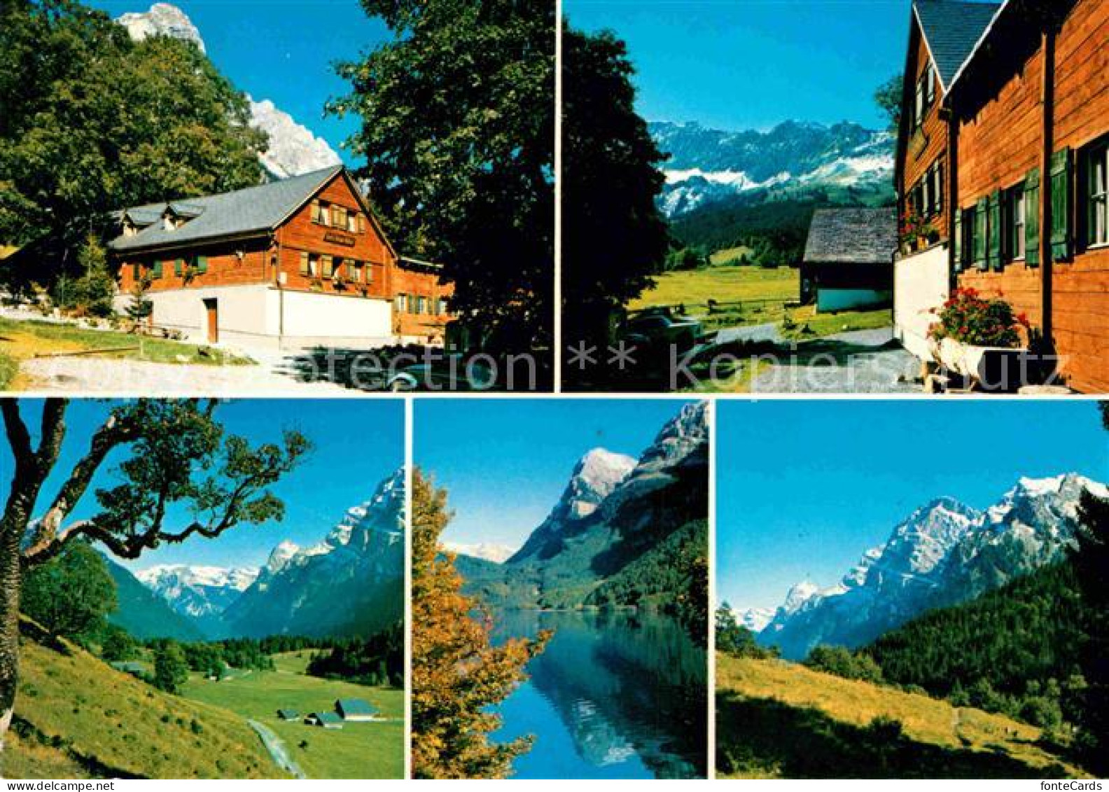 12678621 Richisau Berggasthaus Alp Am Kloentalersee Alpenpanorama Kloental - Autres & Non Classés