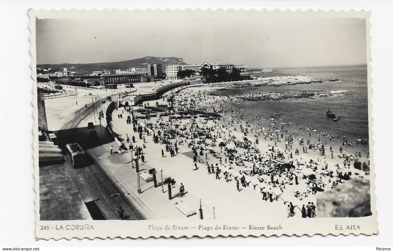 3837   Postal  La Coruña, Playa De Riazor - La Coruña