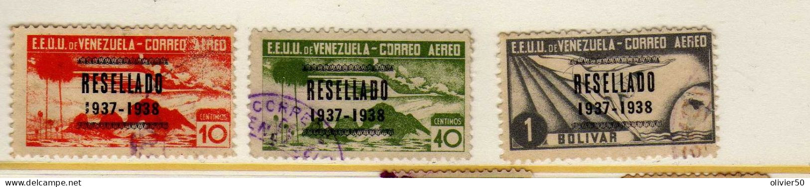 Venezuela (1937) - P A - Timbres Surcharges RESELLADO - Oblit - Venezuela