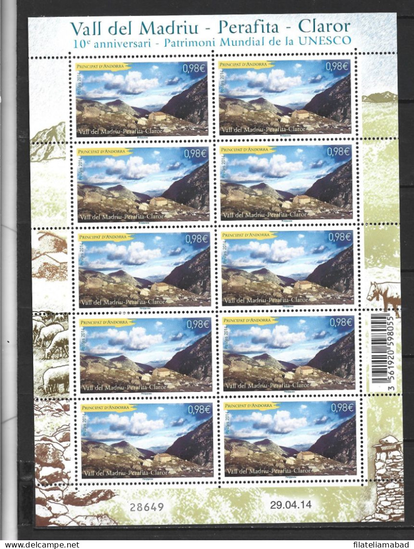 ANDORRA CORREO FRANCES Nº 754 10 SELLOS NUEVOS   (C.H) - Used Stamps