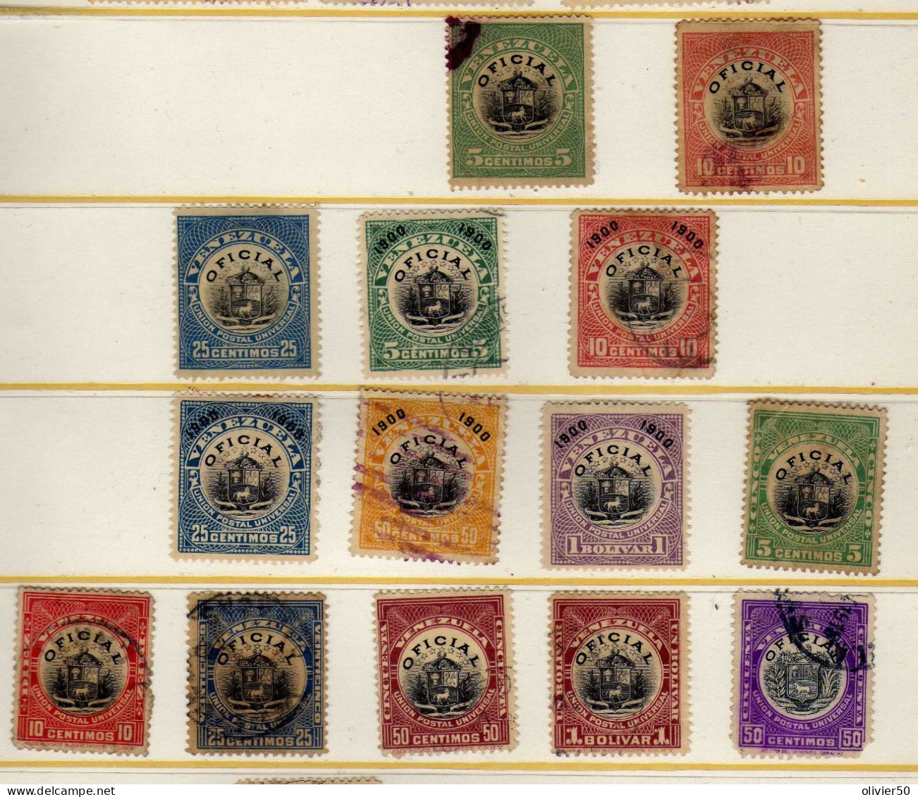 Venezuela (1898-1912)  - Timbres De Service - Obliteres -  Quelques Neufs*/sg - Venezuela