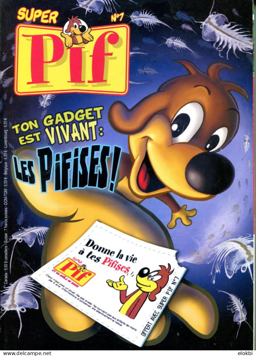 Super Pif (et sa drôle de bande) - Série complète en 9 revues (plus de 1400 pages de BD et jeux) - Très très bon état !