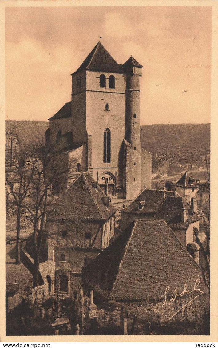 SAINT CIRQ LAPOPIE : L'EGLISE - Saint-Cirq-Lapopie