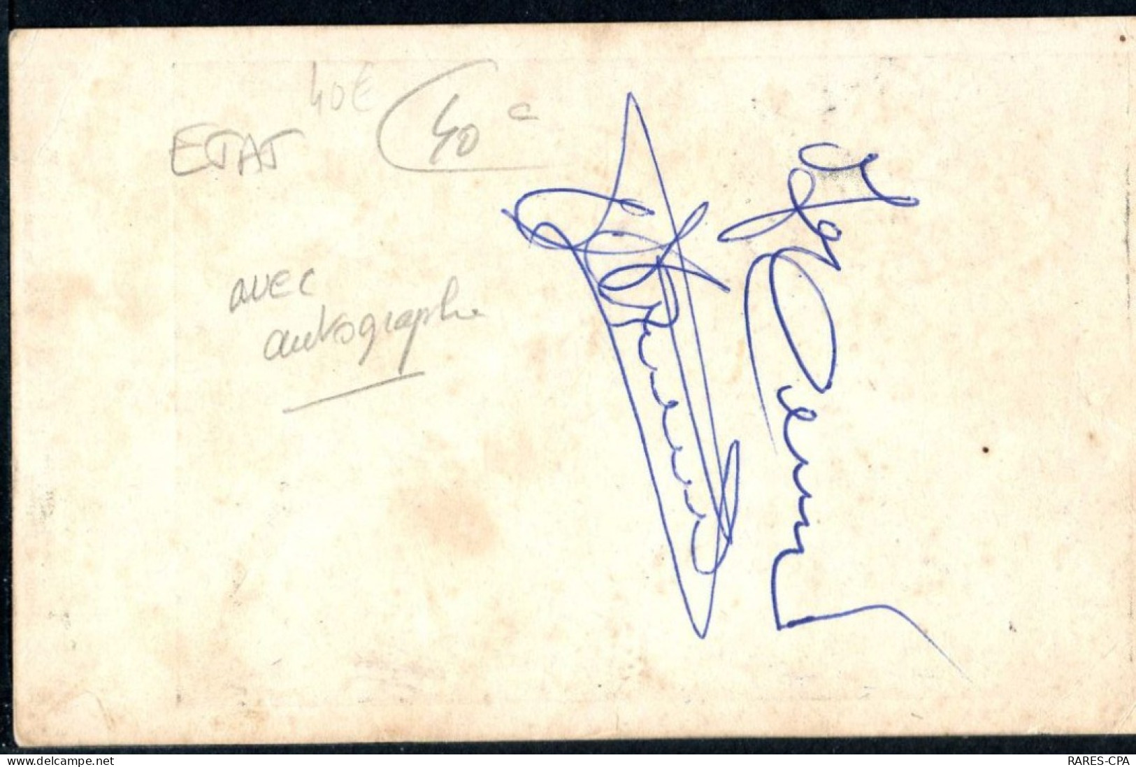 EMILE CARRARA - CHAMPION DE FRANCE DE POURSUITE 1947 -  AVEC AUTOGRAPHE - Wielrennen