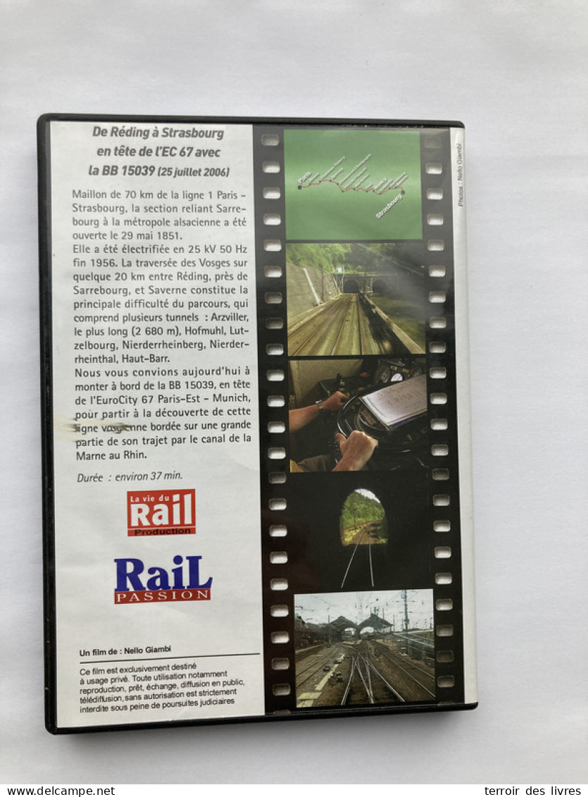 DVD Rail Passion REDING STRASBOURG Arzviller Lutzelbourg Stambach Zornhoff Monswiller Steinbourg Dettwiller   - Documentaires