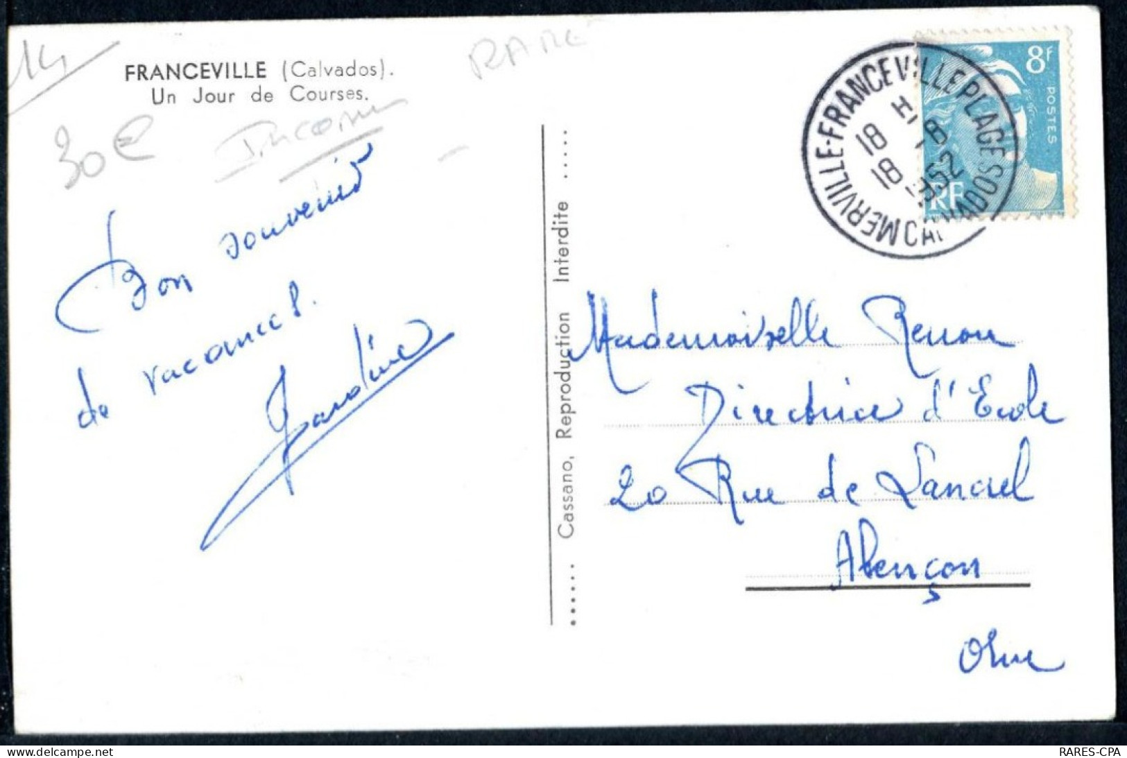 14 FRANCEVILLE - UN JOUR DE COURSES CYCLITES - SUPERBE - Other & Unclassified