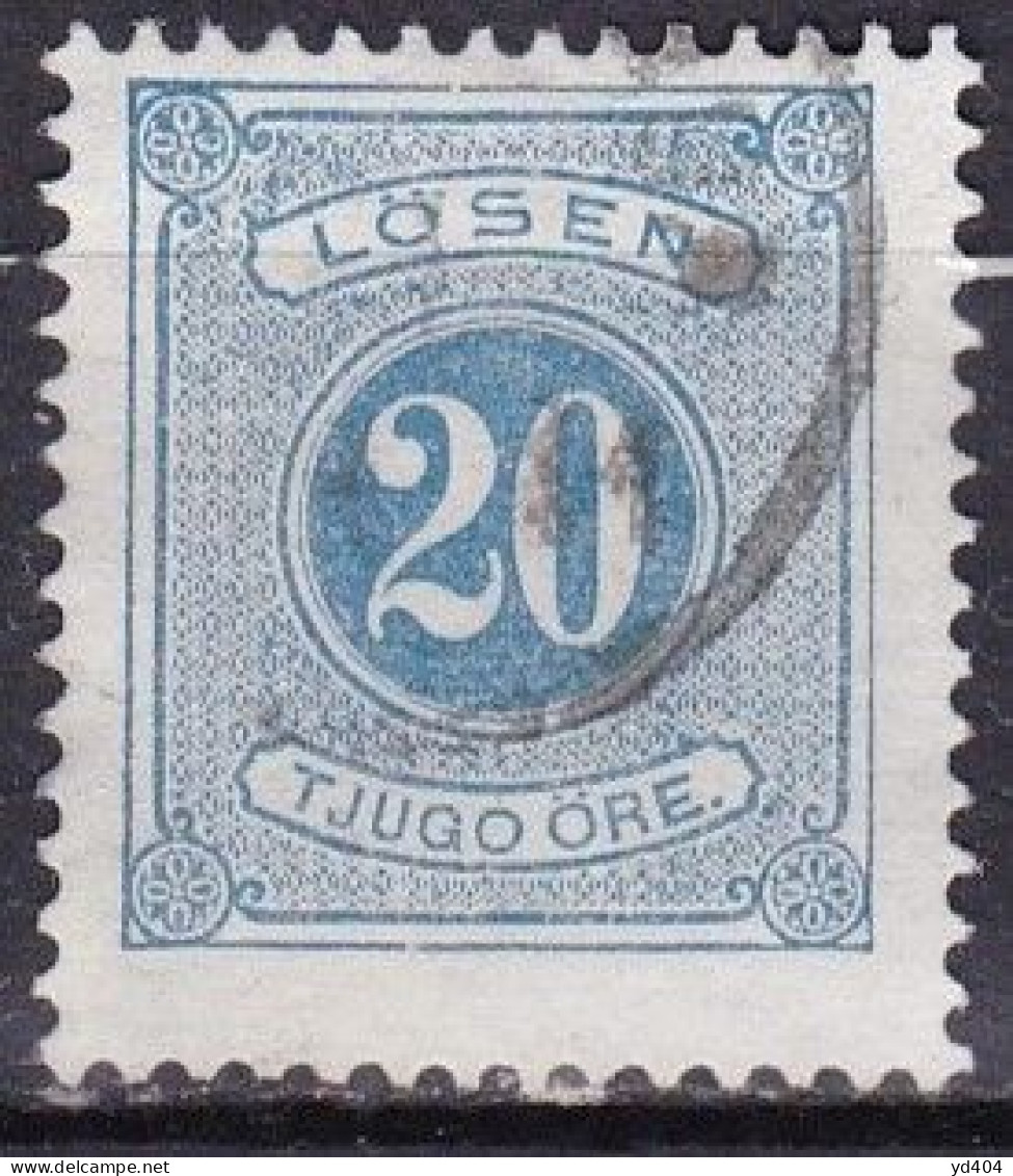 SE704C – SUEDE – SWEDEN – 1877-86 – NUMERAL VALUE – SG # D32a USED 5,25 € - Impuestos