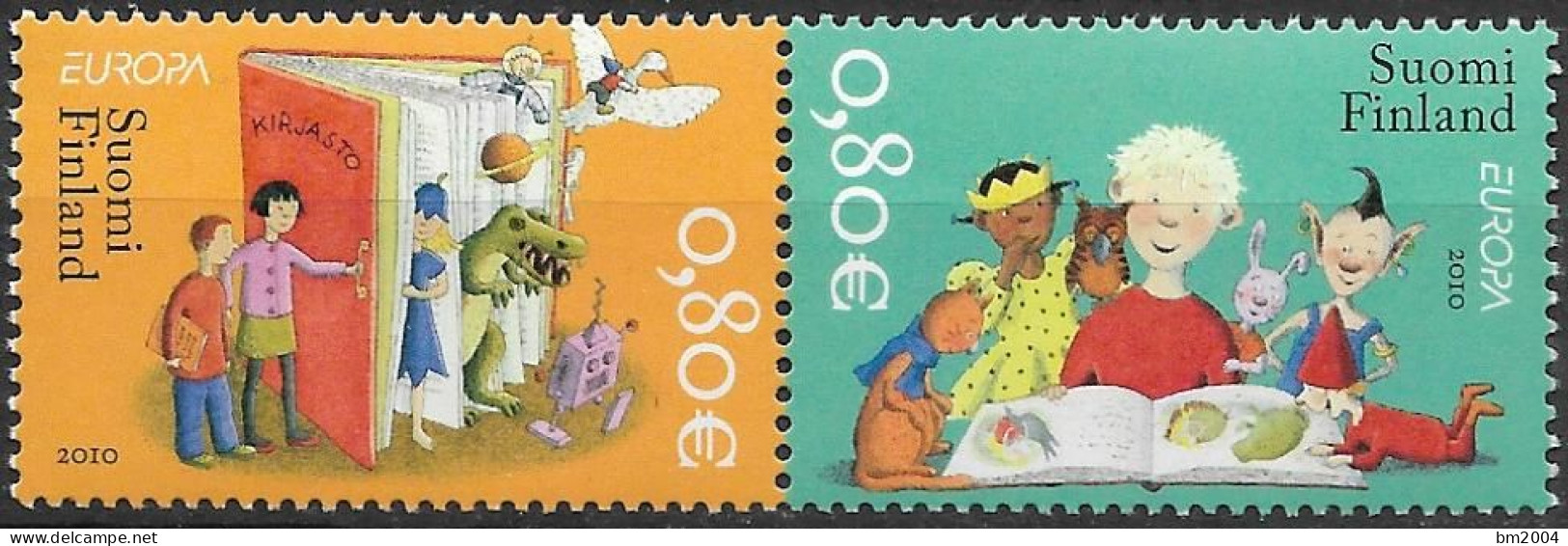 2010  Finnland Mi. 1997-8 **MNH     Europa: Kinderbücher. - Neufs