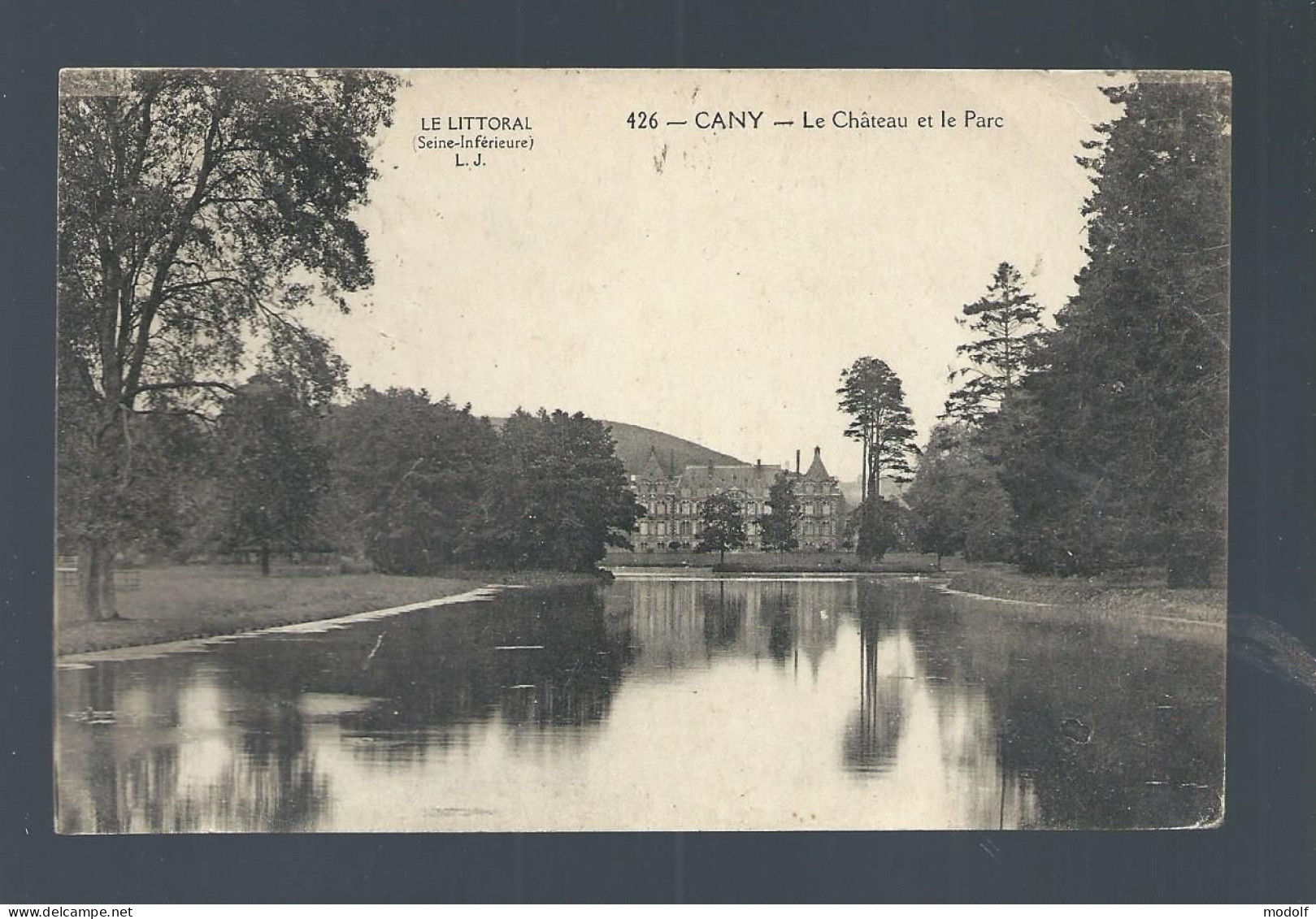 CPA - 76 - Cany - Le Château Et Le Parc - 1922 - Cany Barville