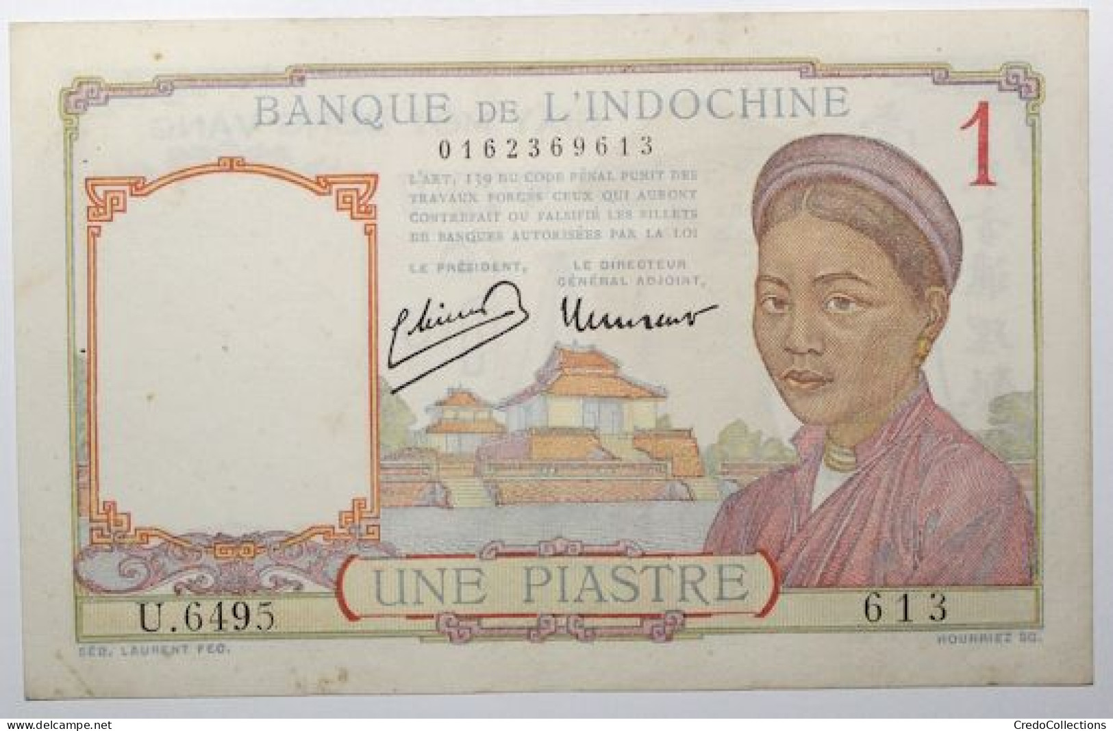 Indochine - 1 Piastre - 1946 - PICK 54c - TTB - Indochina