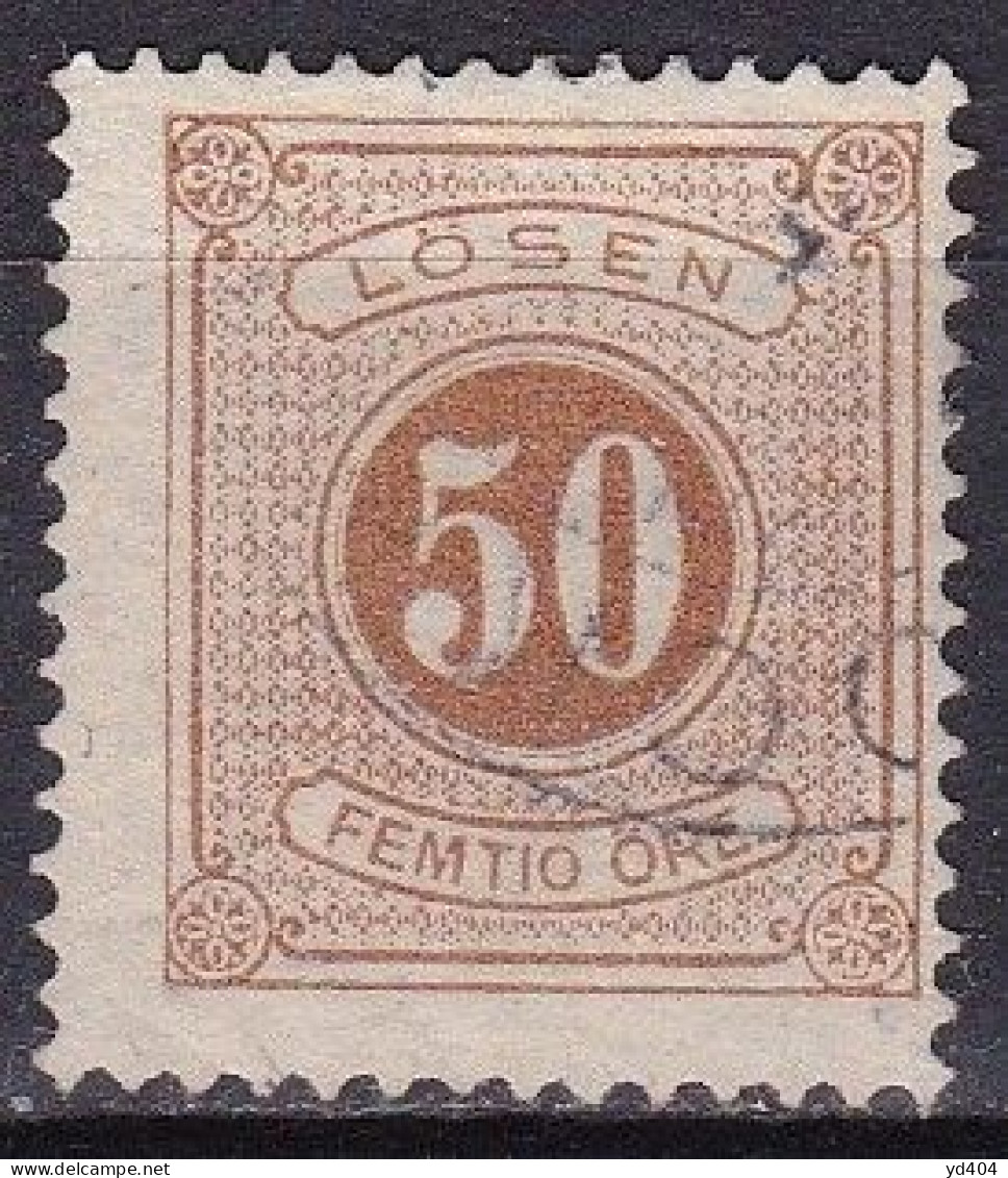 SE705C – SUEDE – SWEDEN – 1877-86 – NUMERAL VALUE – YT # 9 USED 7 € - Strafport