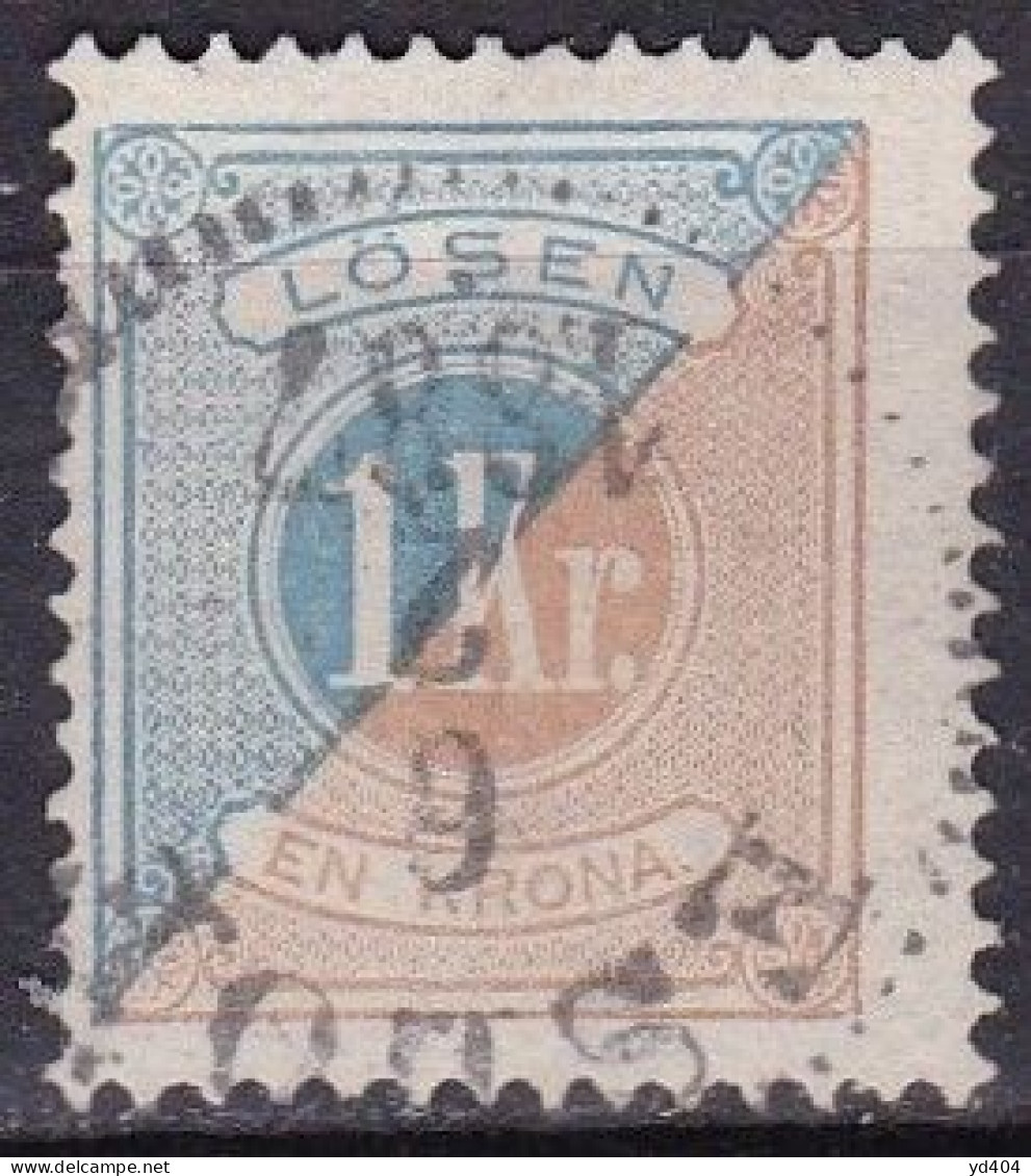 SE706 – SUEDE – SWEDEN – 1874 – NUMERAL VALUE – Y&T # 10A USED – 25 € - Segnatasse