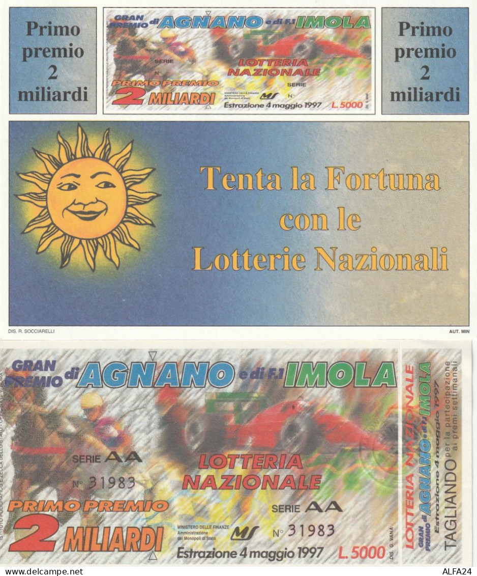 BIGLIETTO + CARTOLINA LOTTERIA (M_244 - Billetes De Lotería