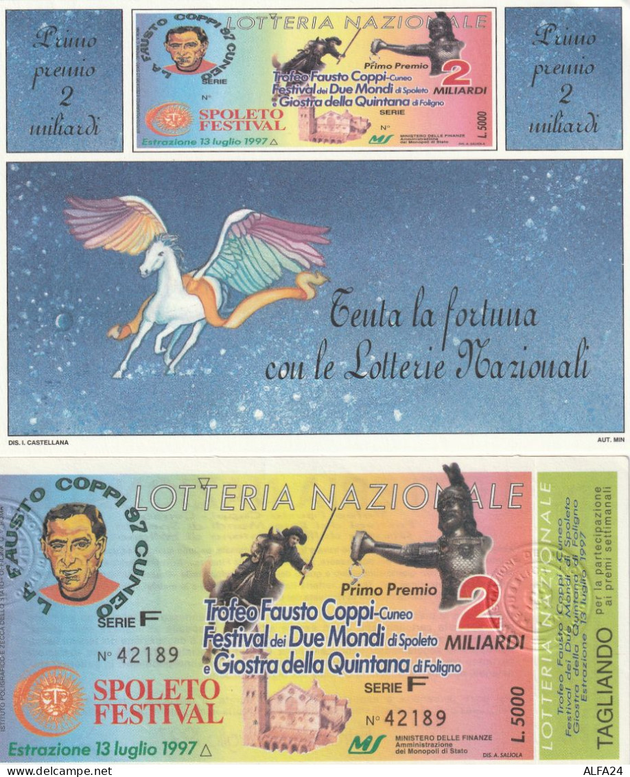 BIGLIETTO + CARTOLINA LOTTERIA (M_246 - Billetes De Lotería