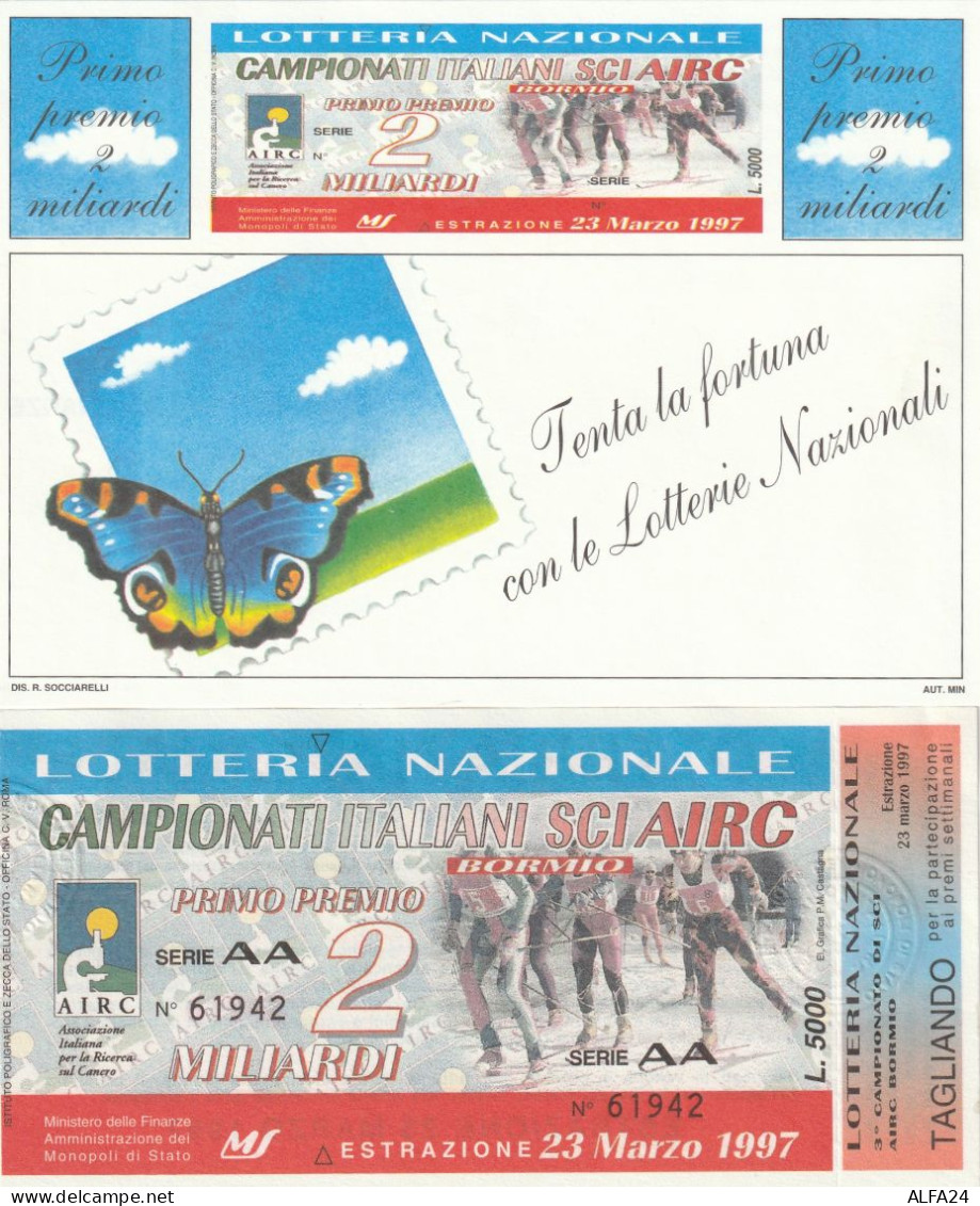 BIGLIETTO + CARTOLINA LOTTERIA (M_241 - Billetes De Lotería