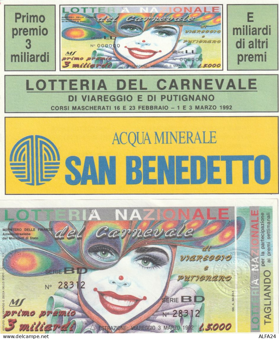 BIGLIETTO + CARTOLINA LOTTERIA (M_225 - Billetes De Lotería