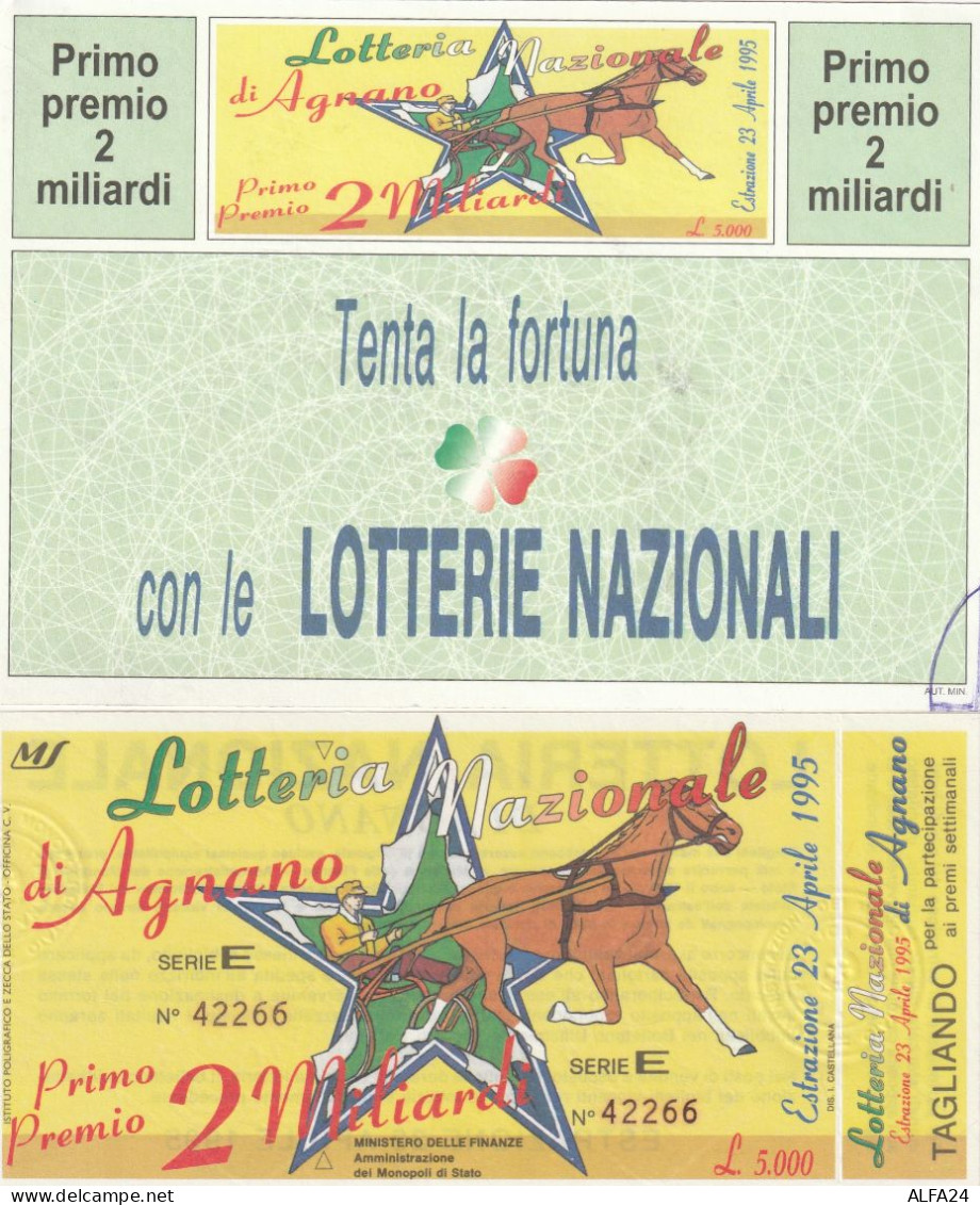 BIGLIETTO + CARTOLINA LOTTERIA (M_194 - Billetes De Lotería