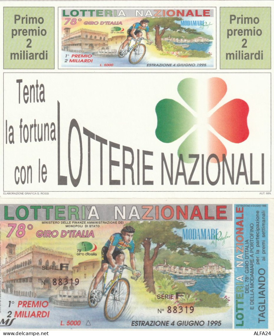 BIGLIETTO + CARTOLINA LOTTERIA (M_193 - Billetes De Lotería