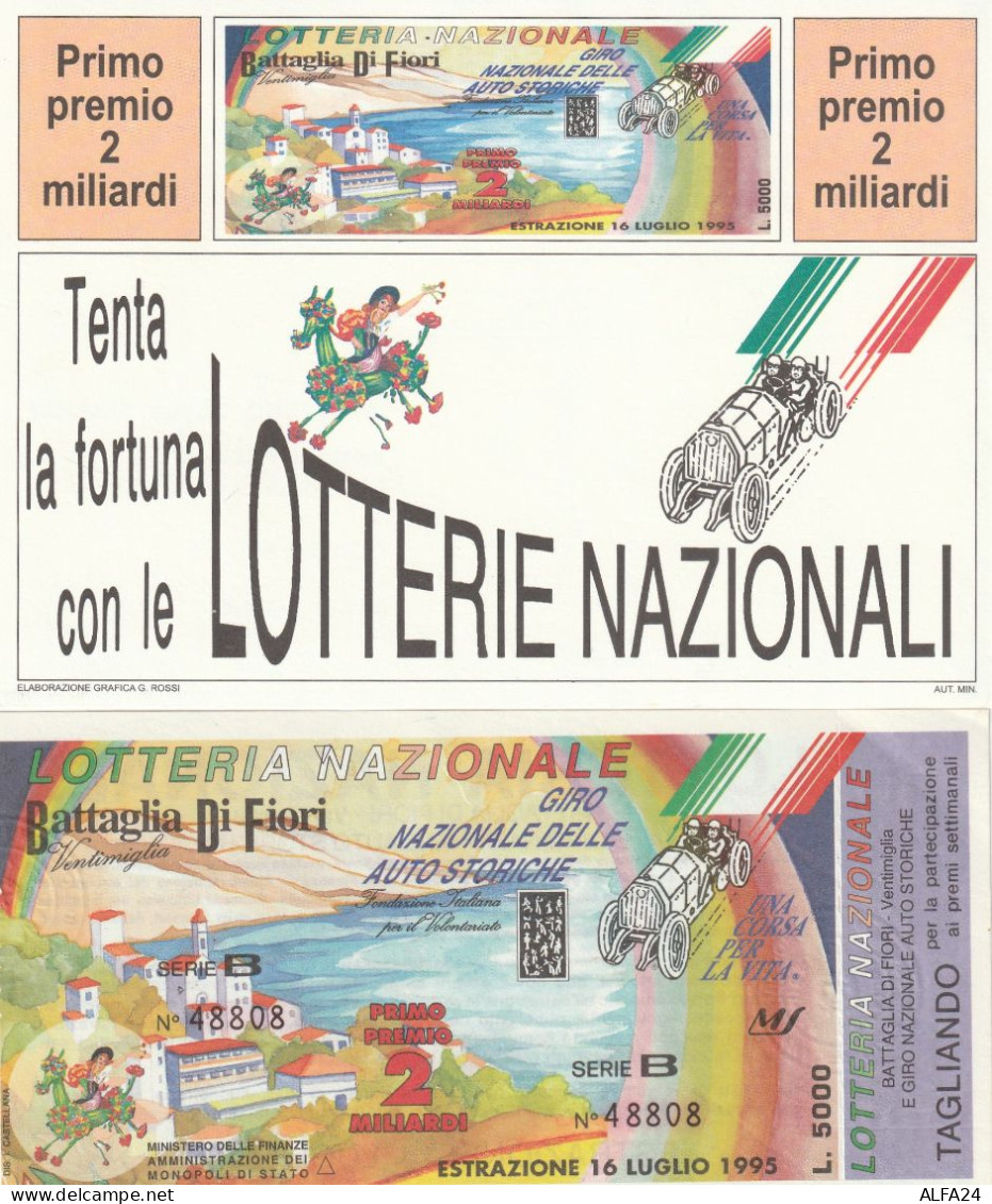 BIGLIETTO + CARTOLINA LOTTERIA (M_191 - Billetes De Lotería