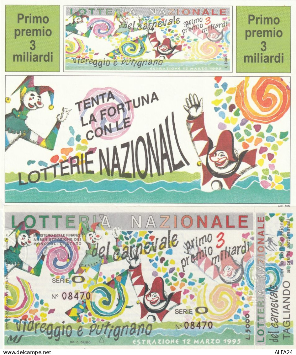 BIGLIETTO + CARTOLINA LOTTERIA (M_198 - Billetes De Lotería