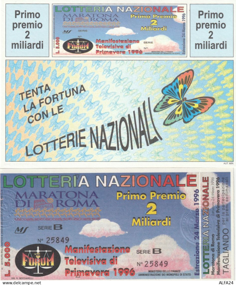 BIGLIETTO + CARTOLINA LOTTERIA (M_182 - Billetes De Lotería