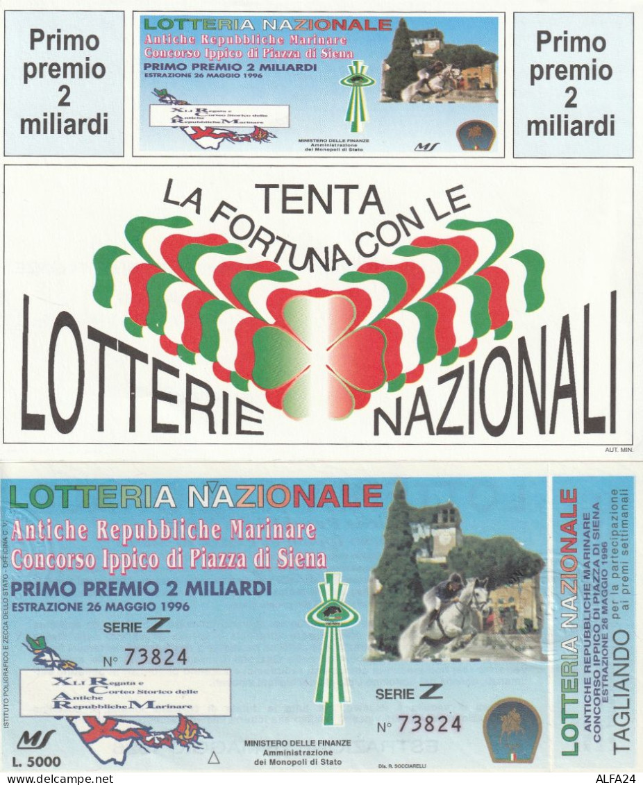 BIGLIETTO + CARTOLINA LOTTERIA (M_180 - Billetes De Lotería