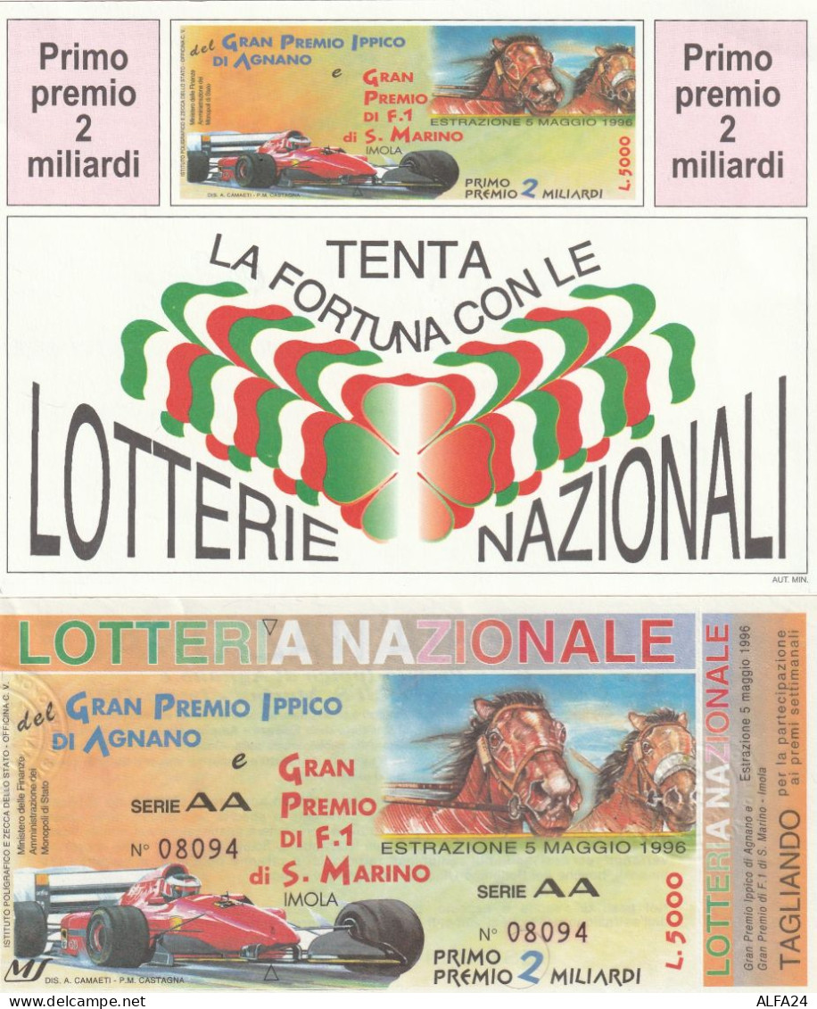 BIGLIETTO + CARTOLINA LOTTERIA (M_183 - Billetes De Lotería