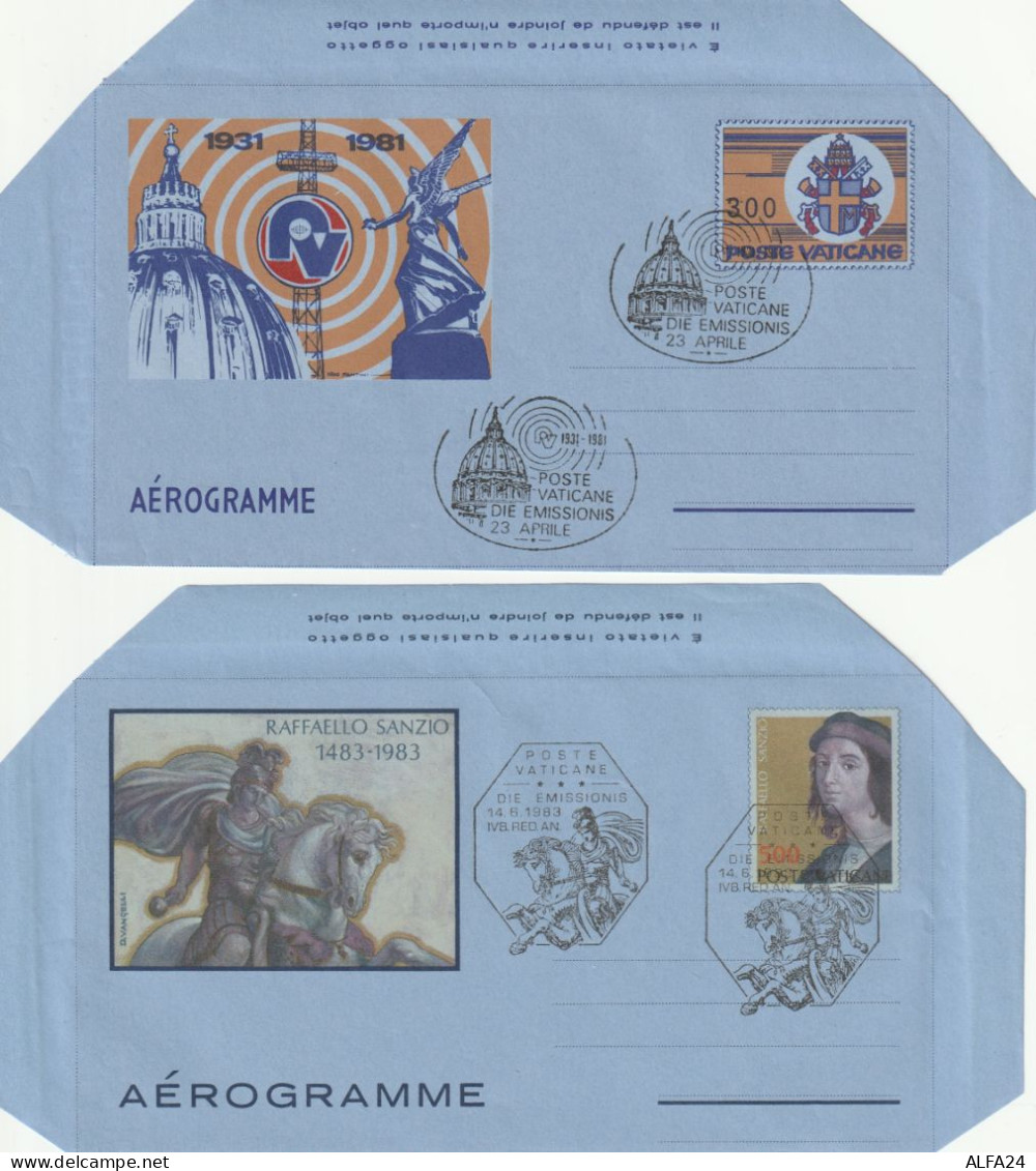 4 INTERI POSTALI VATICANO FDC (M_77 - Entiers Postaux