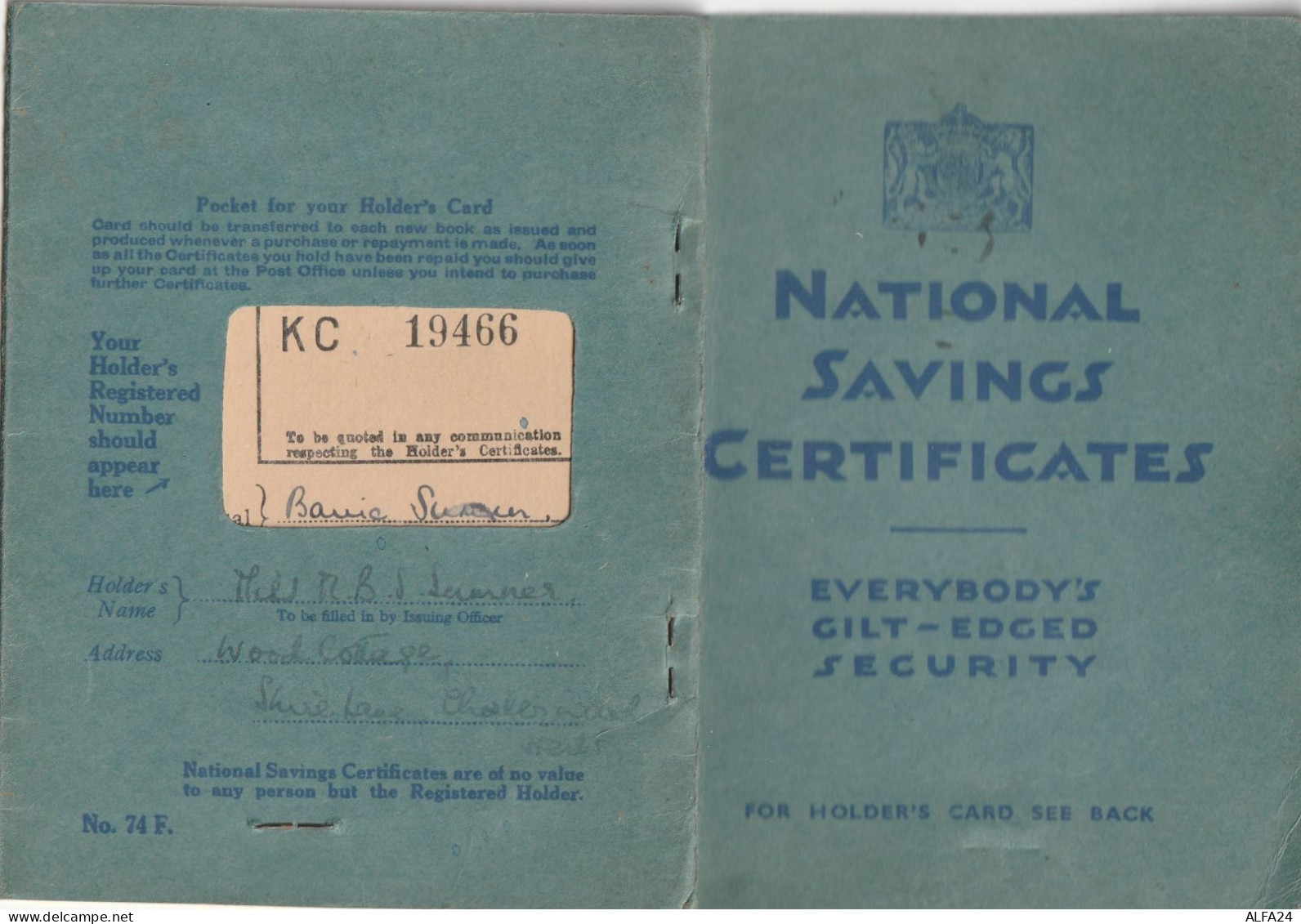 NATIONAL SAVING CERTIFICATE 1946 (M_892 - United Kingdom