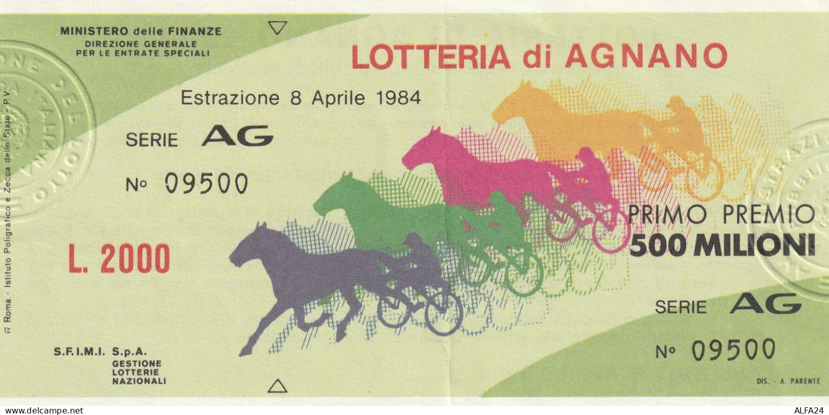 BIGLIETTO LOTTERIA (M_848 - Billetes De Lotería