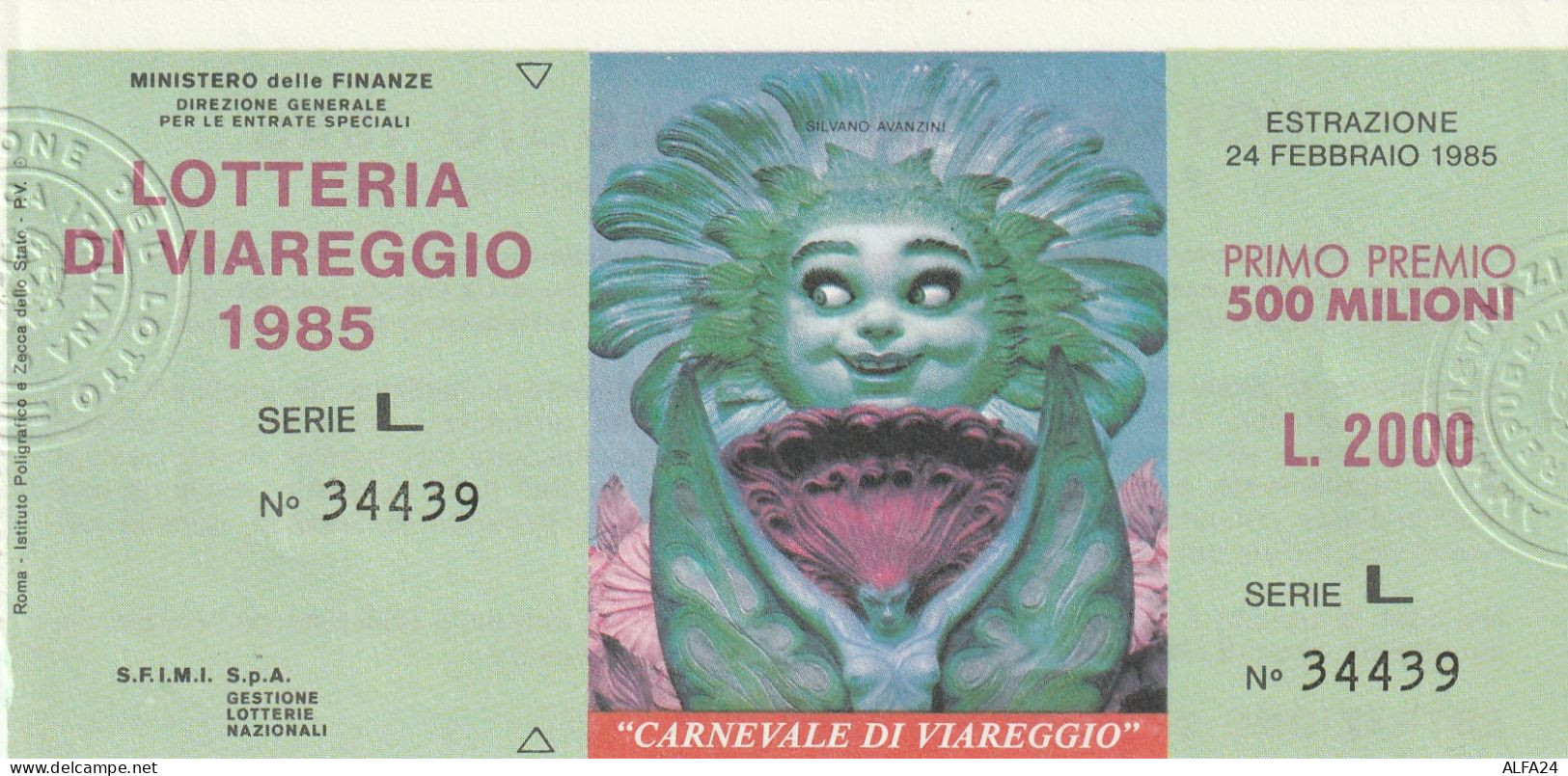 BIGLIETTO LOTTERIA (M_846 - Billetes De Lotería