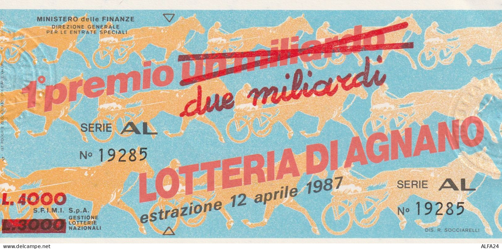 BIGLIETTO LOTTERIA (M_830 - Billetes De Lotería