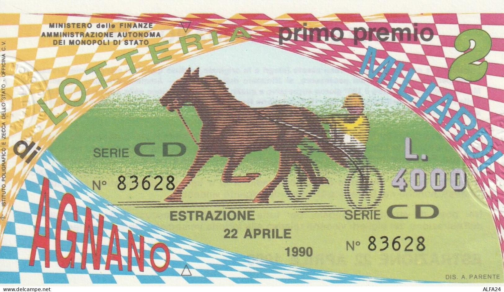 BIGLIETTO LOTTERIA (M_812 - Billetes De Lotería