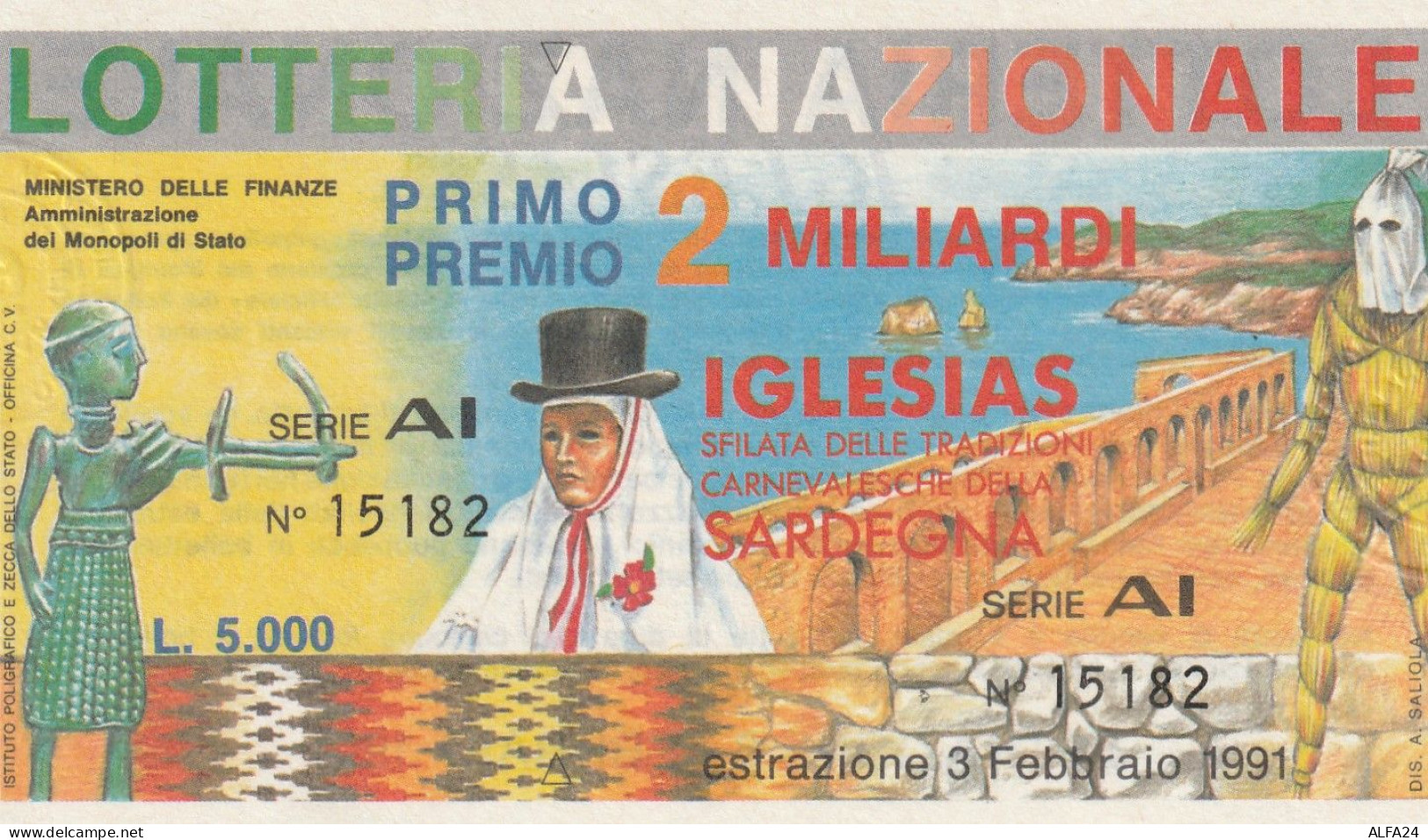 BIGLIETTO LOTTERIA (M_802 - Billetes De Lotería