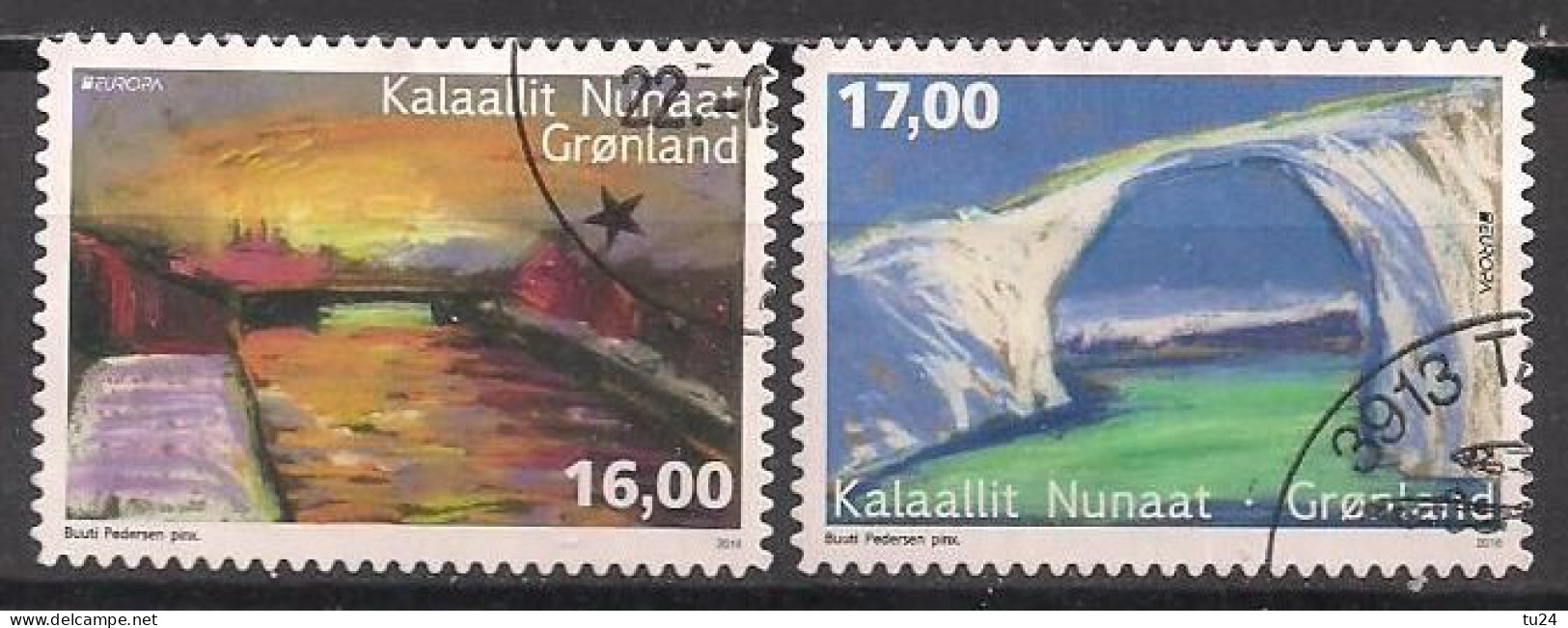 DK - Grönland  (2018)  Mi.Nr.  780 + 781  Gest. / Used  (4hd04) EUROPA   MH / From Booklet - Gebraucht