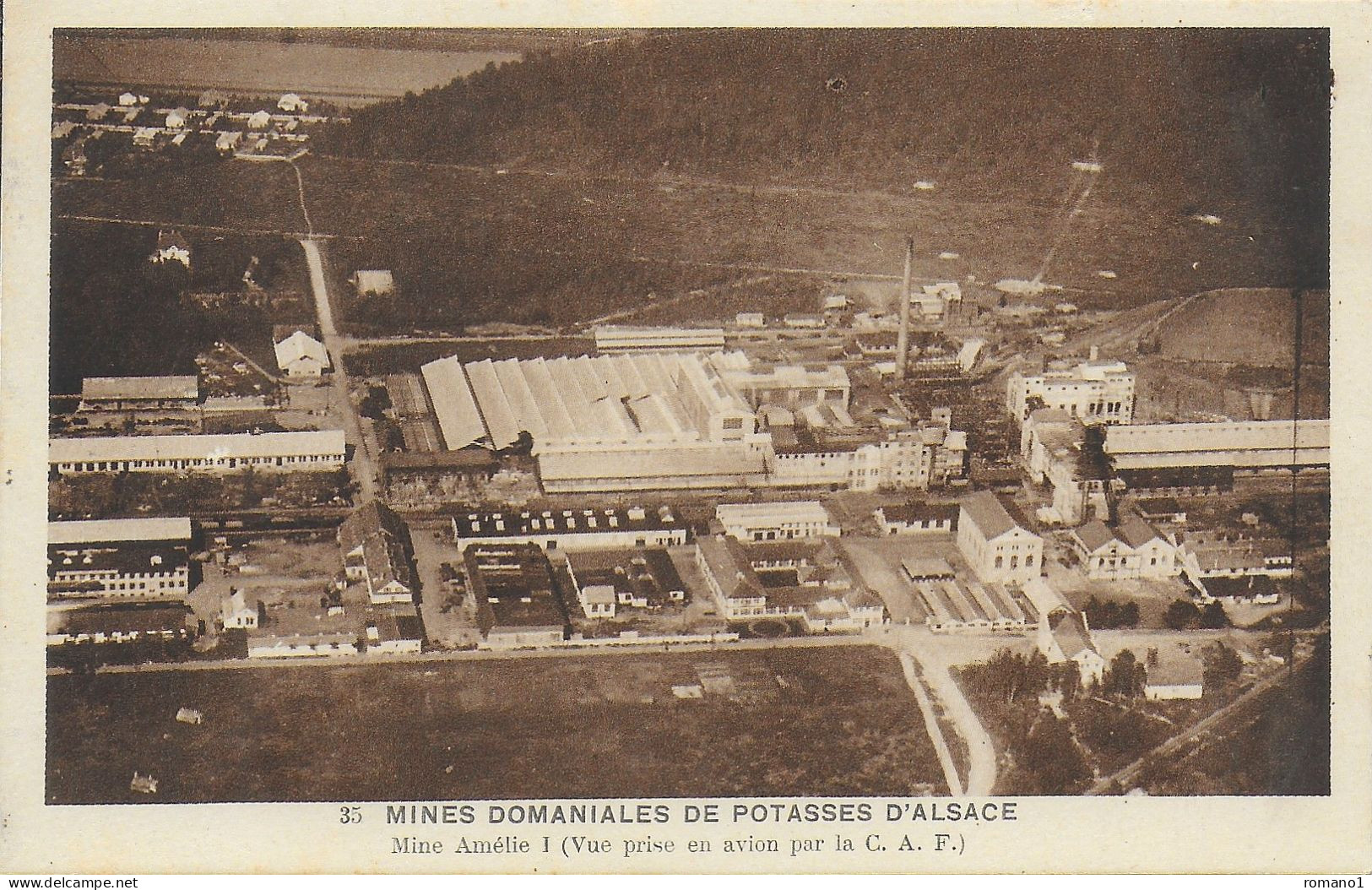 68)  WITTENHEIM - Mines Domaniales De Potasses D' Alsace -  Mine Amélie 1  Vue Prise Par Avion Par La C.A.F. - Wittenheim