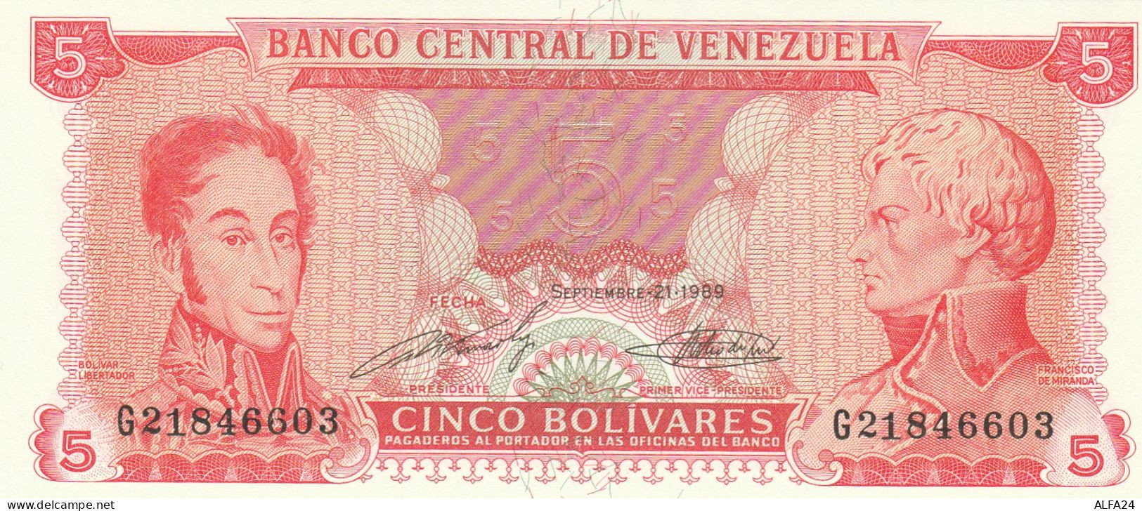 VENEZUELA 5 BOLIVARES -UNC - Venezuela