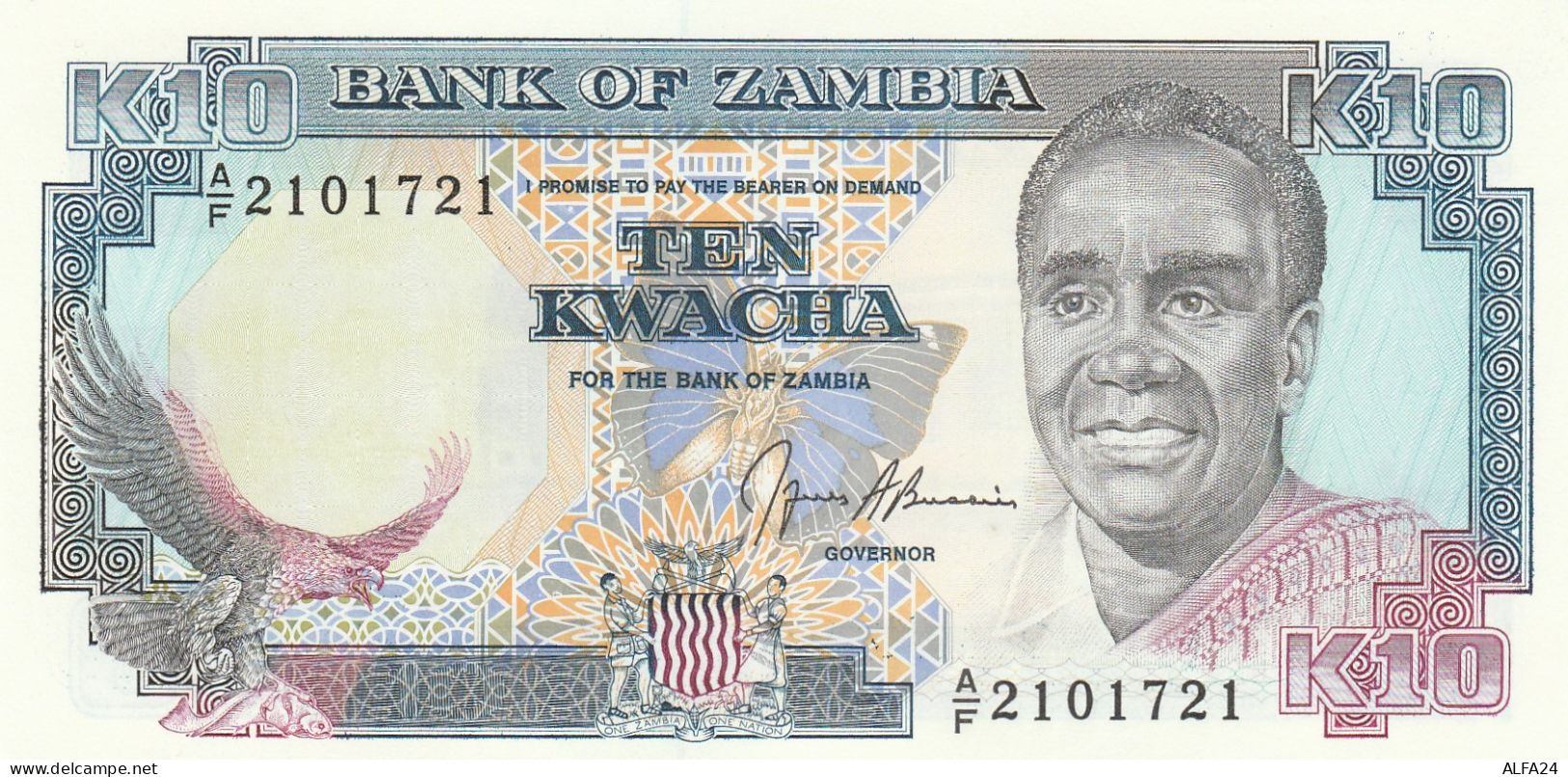 ZAMBIA 10 KWACHA (2) -UNC - Sambia