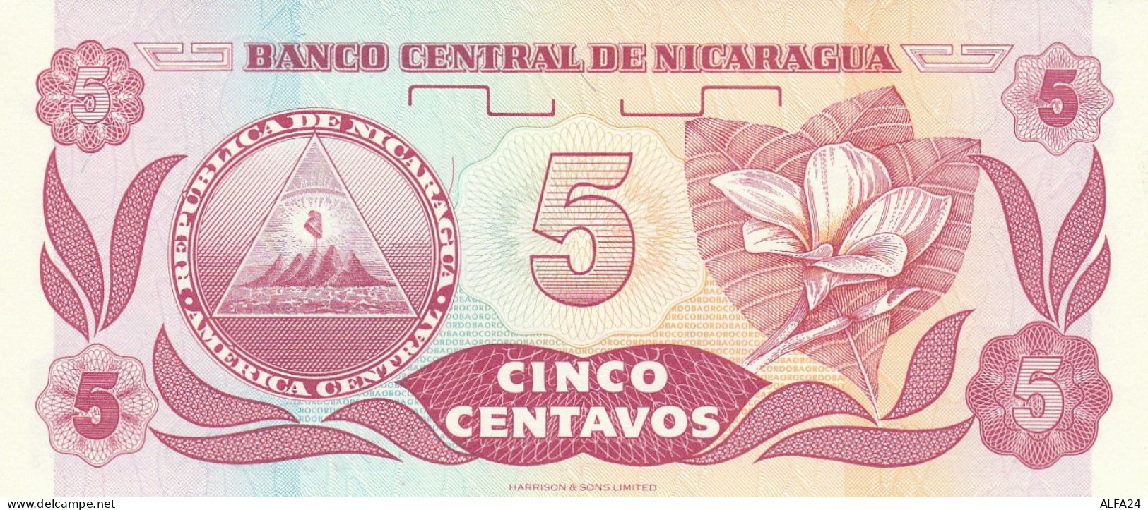 NICARAGUA 5 CENTAVOS -UNC - Nicaragua