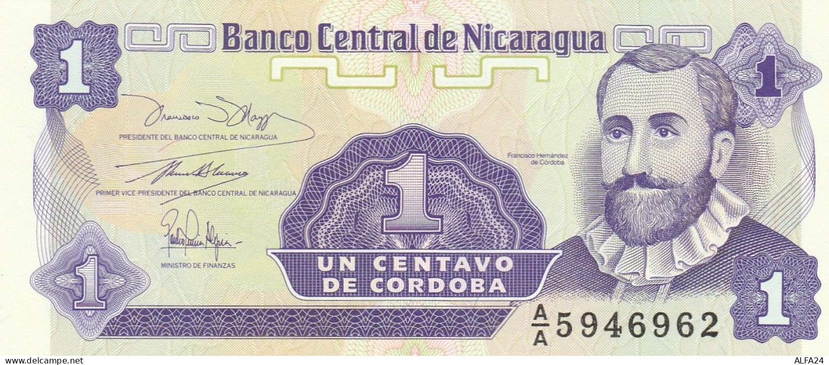 NICARAGUA 1 CENTAVOS -UNC - Nicaragua