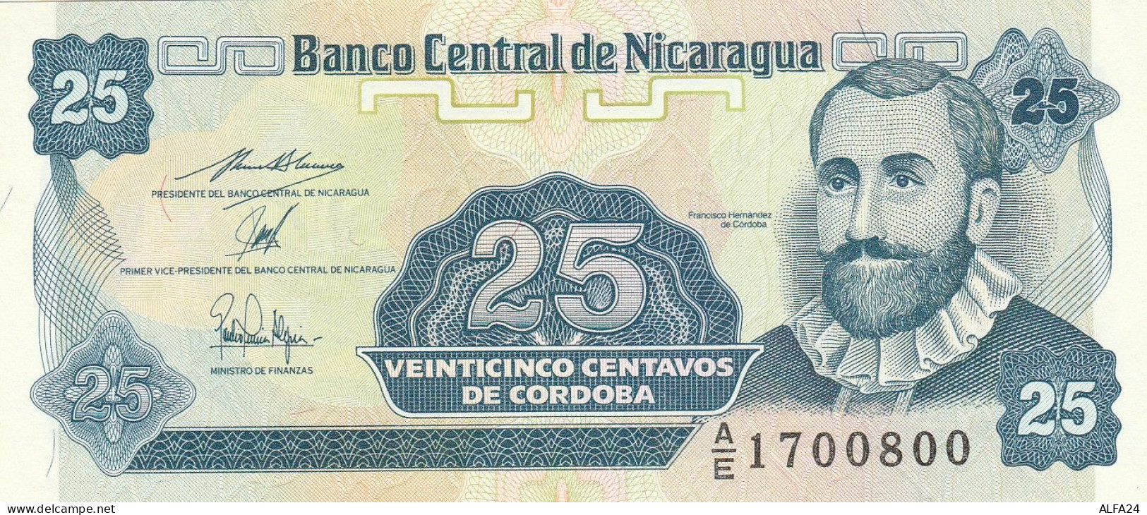 NICARAGUA 25 CENTAVOS -UNC - Nicaragua