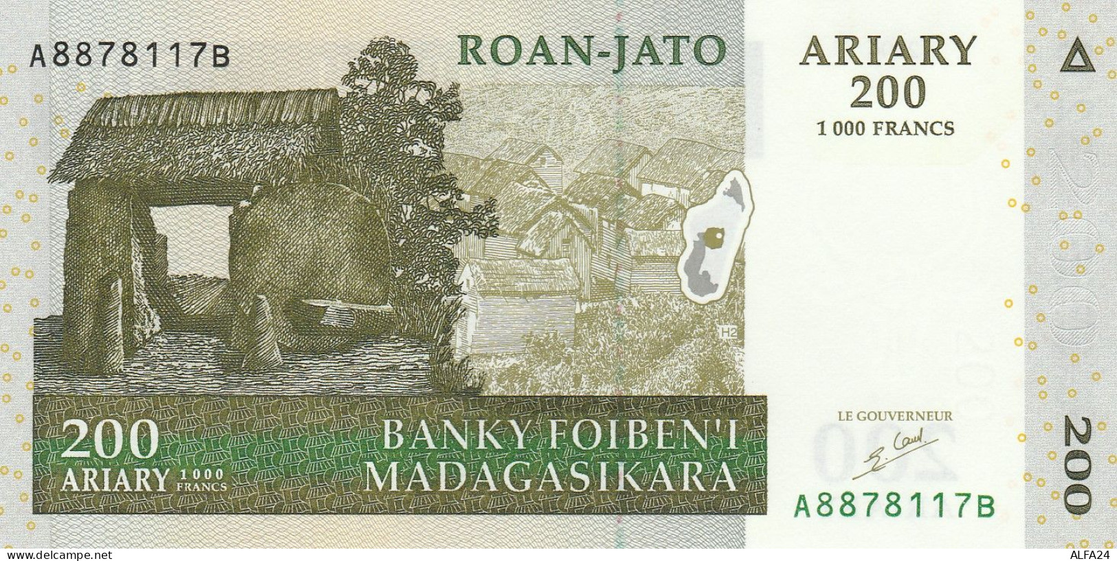 MADAGASCAR 200 ARIARY -UNC - Madagascar