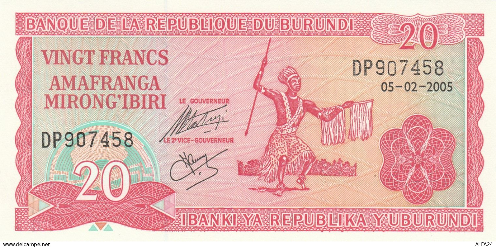 BURUNDI 20 FRANCS -UNC - Burundi