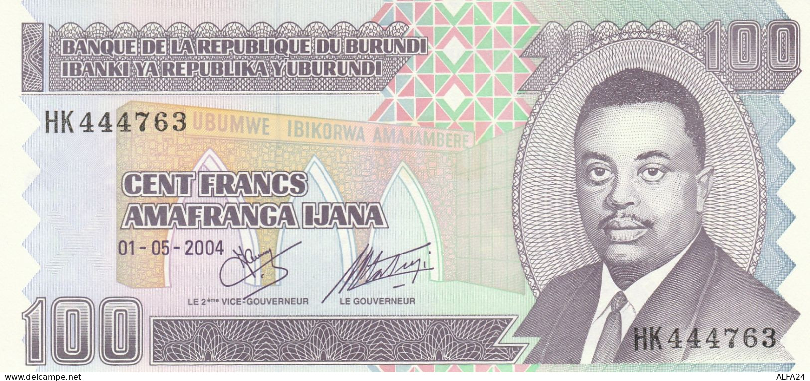 BURUNDI 100 FRANCS -UNC - Burundi