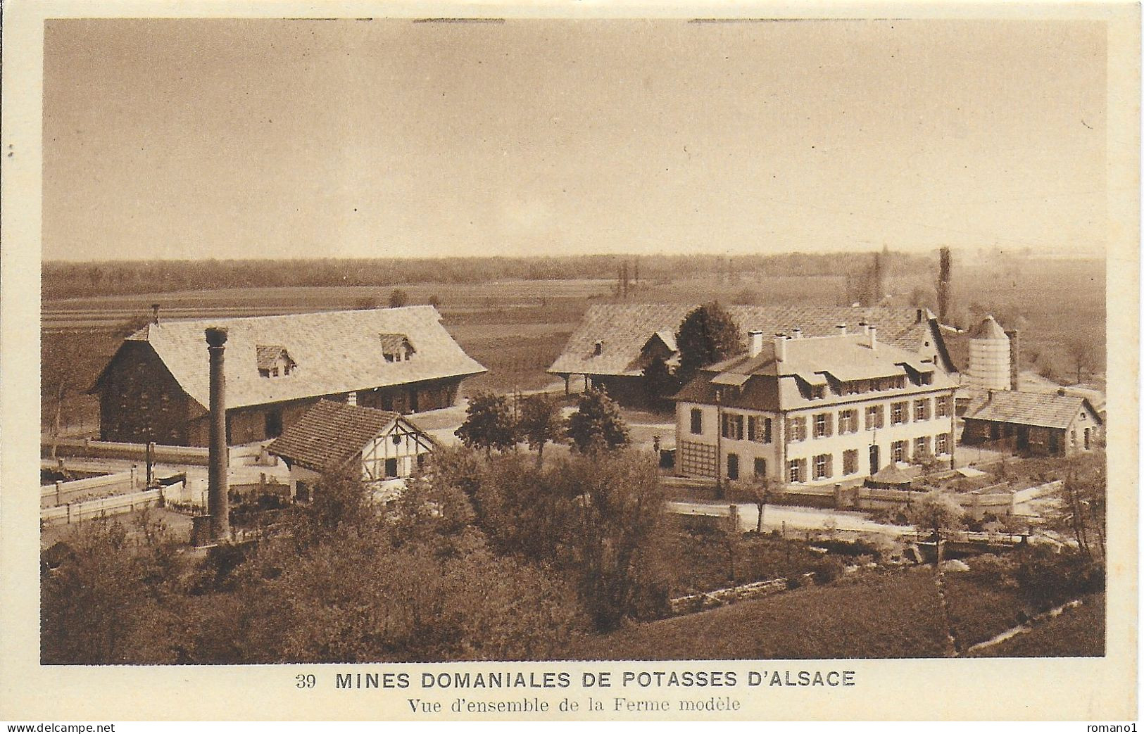 68)  WITTENHEIM - Mines Domaniales De Potasses D' Alsace -  Vue D'ensemble De La Ferme Modèle - Wittenheim