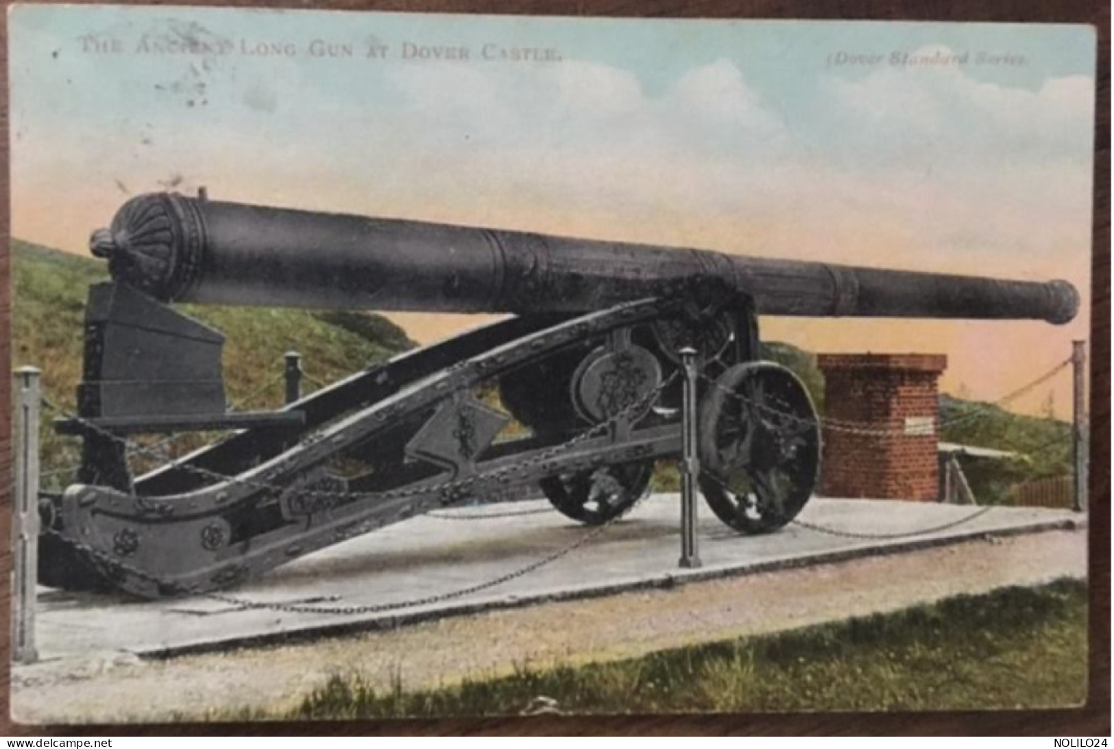 CPa  Angleterre England, DOVER, Militaria The Ancient Long Gun At DOVER Castle, écrite Vers 1934 - Dover