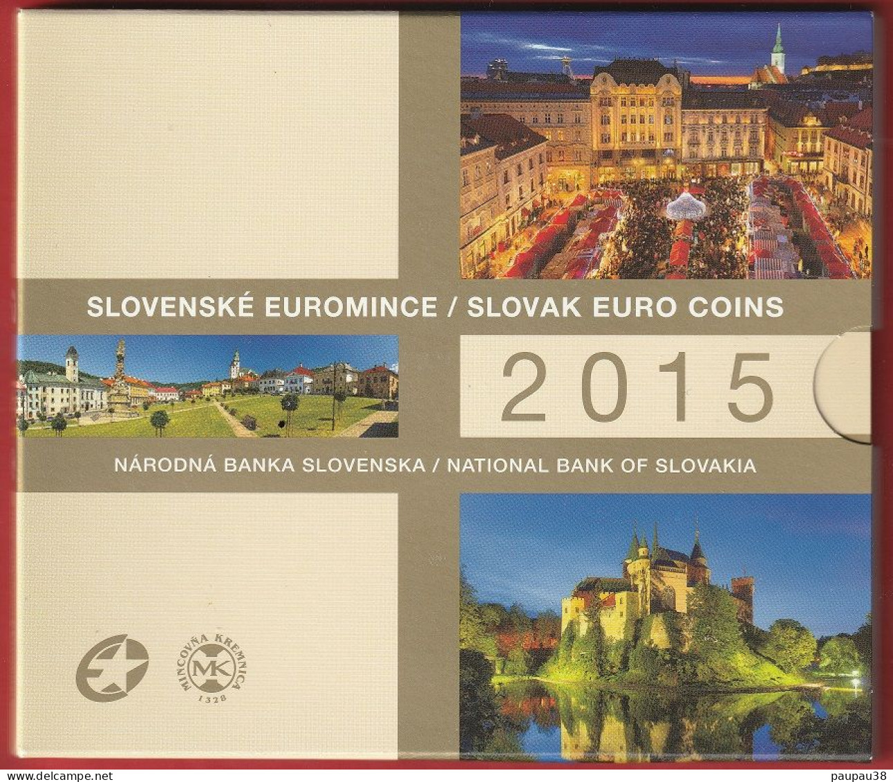 COFFRET EUROS SLOVAQUIE 2015 NEUF FDC - 9 PIECES - Slowakei