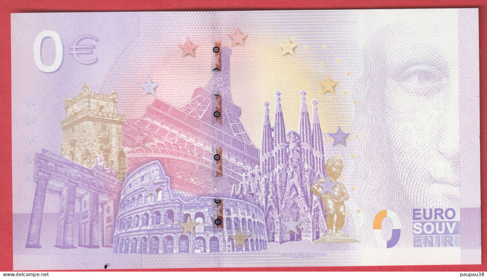 N° 27 BILLET 0 € SOUVENIR 2018  BORDEAUX LA TOUR BERLAND N° 003633 - Autres & Non Classés