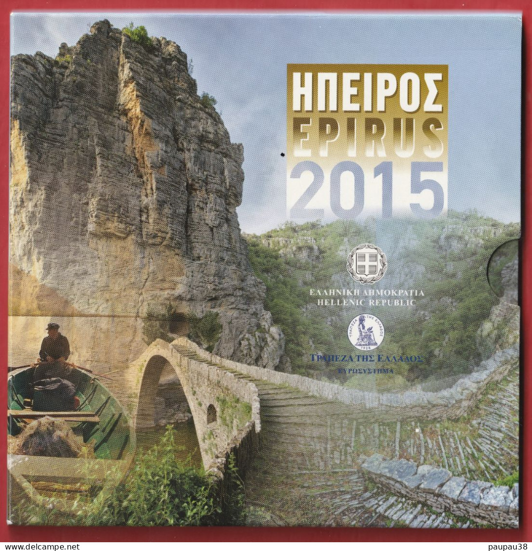 COFFRET EUROS GRECE 2015 NEUF FDC - 10 PIECES - Grèce