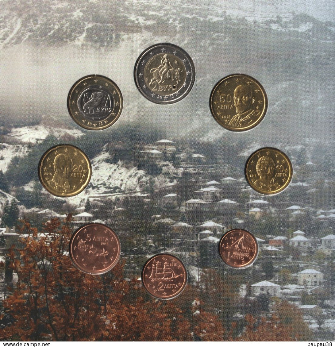 COFFRET EUROS GRECE 2015 NEUF FDC - 10 PIECES - Griekenland